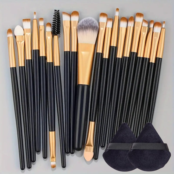 20-Piece Makeup Brush Set with Sponges
