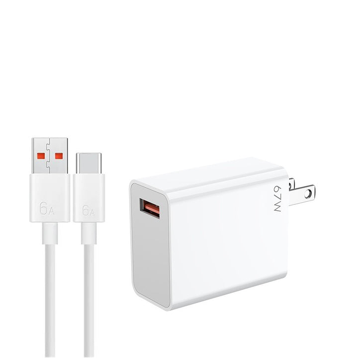 Fast Charger with Type-C Cable