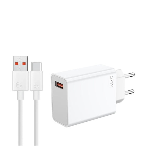 Fast Charger with Type-C Cable