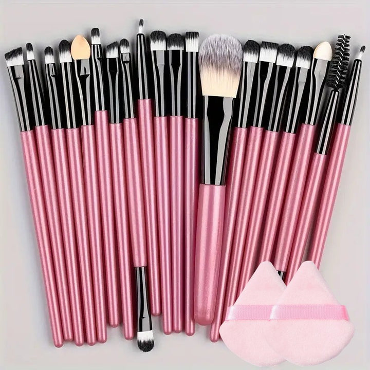 20-Piece Makeup Brush Set with Sponges