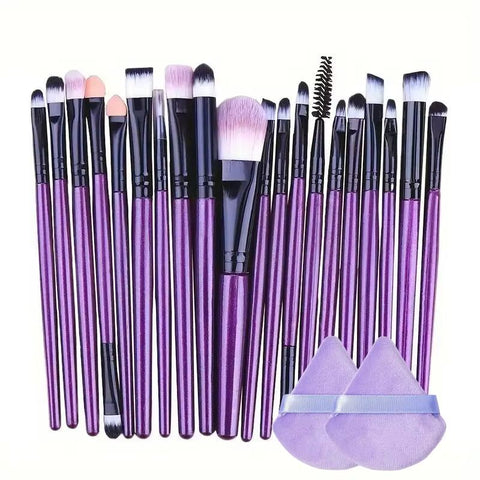 20-Piece Makeup Brush Set with Sponges