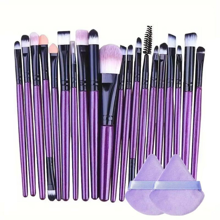 20-Piece Makeup Brush Set with Sponges