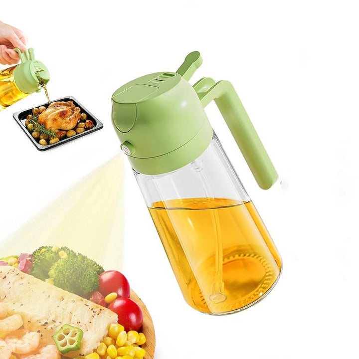 2-in-1 Oil Spray & Pour Bottle for Kitchen