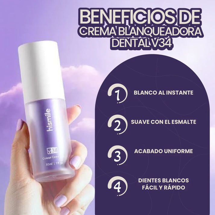 Blanqueador Dental V34™ – ¡Dientes más blancos al instante!